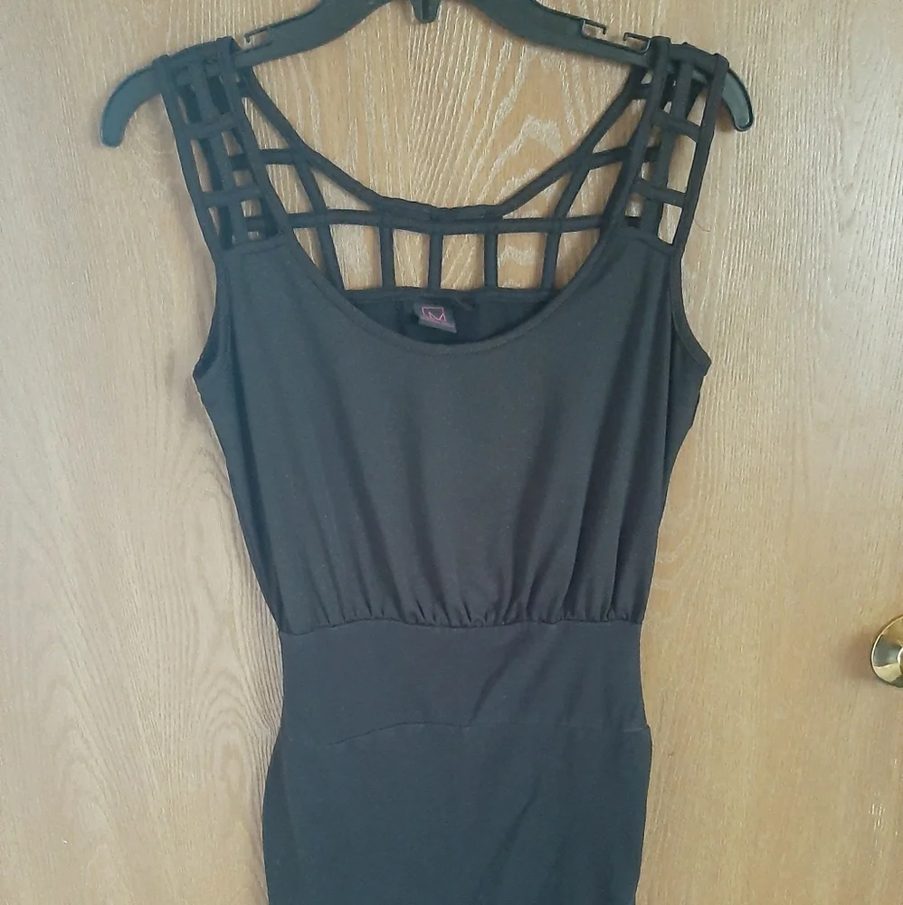 Material Girl Black sparkly dress size small - Picture 1 of 3